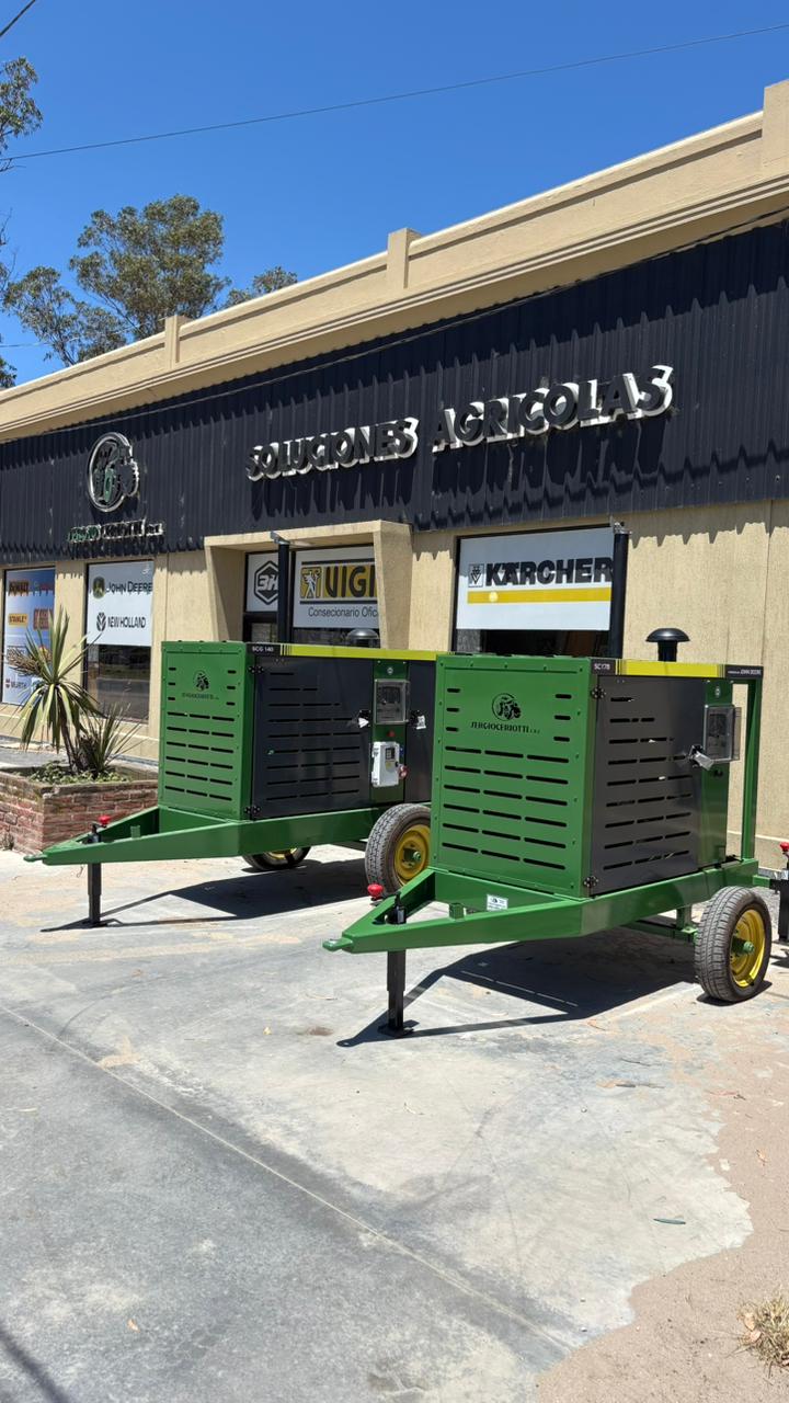 Unidad de negocio de alquiler - equipos listos para el campo
